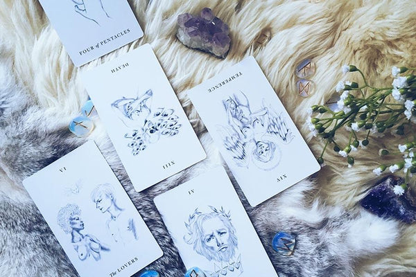 Example of the full moon in Aries Tarot Spread