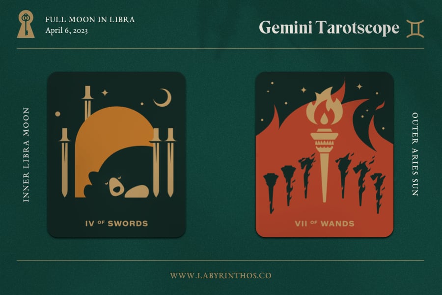 Full moon in Libra Meaning and Tarotscope for Zodiac Sign Gemini - April 6