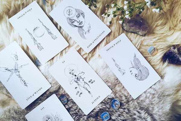 An example of a tarot reading using the Libra Full Moon Spread