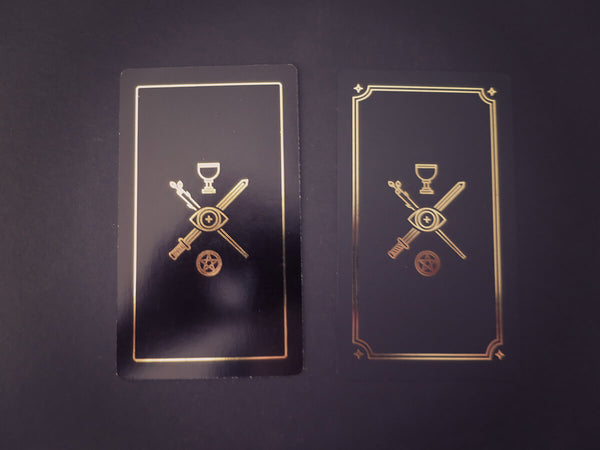 Matte finish instead of glossy - golden thread tarot