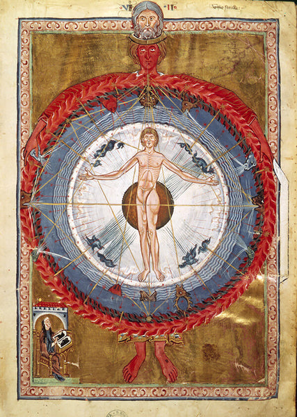 Hildegard von Bingen - Abbess, Christian Mystic, Sacred Geometry Art