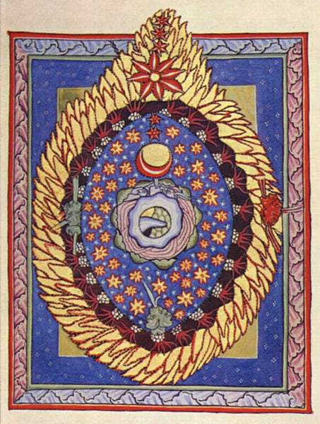 Hildegard von Bingen - Abbess, Christian Mystic, Sacred Geometry Art