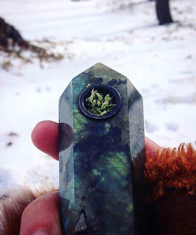 Crystal Pipes created by Jennifer Joseph of Natural Magicks
