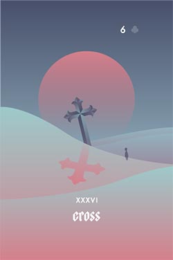 The Cross - Negative Love Lenormand Cards to Get in a Lenormand Reading