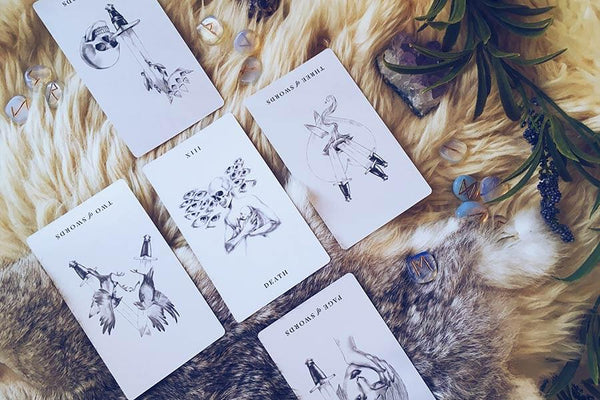 Example of the new moon in scorpio tarot spread - shadow work