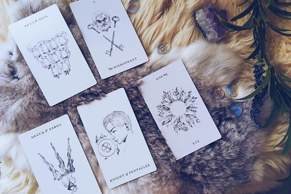 An example of a tarot reading using the Taurus New Moon Spread