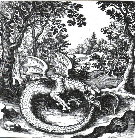 The Ouroboros as it appears in the work of Lucas Jennis for an Alchemical Tract