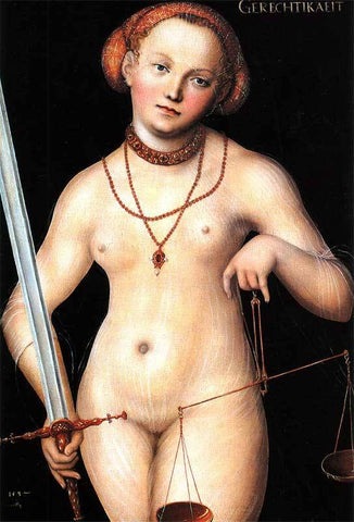 Justice as depicted by artist Lucas Cranach