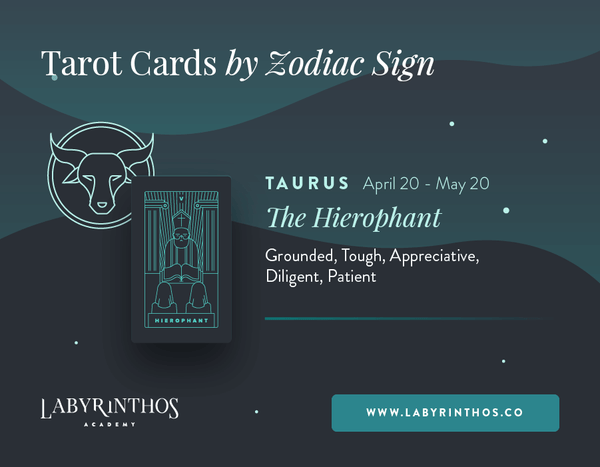 Taurus and the Hierophant: Astrology Tarot Cards - Tarot Cards by Zodiac