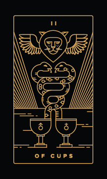 Two of cups - Best Love Tarot Cards to Get in a Tarot Reading